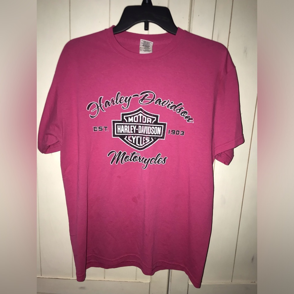 Pink Harley Davidson Shirt Size M‎